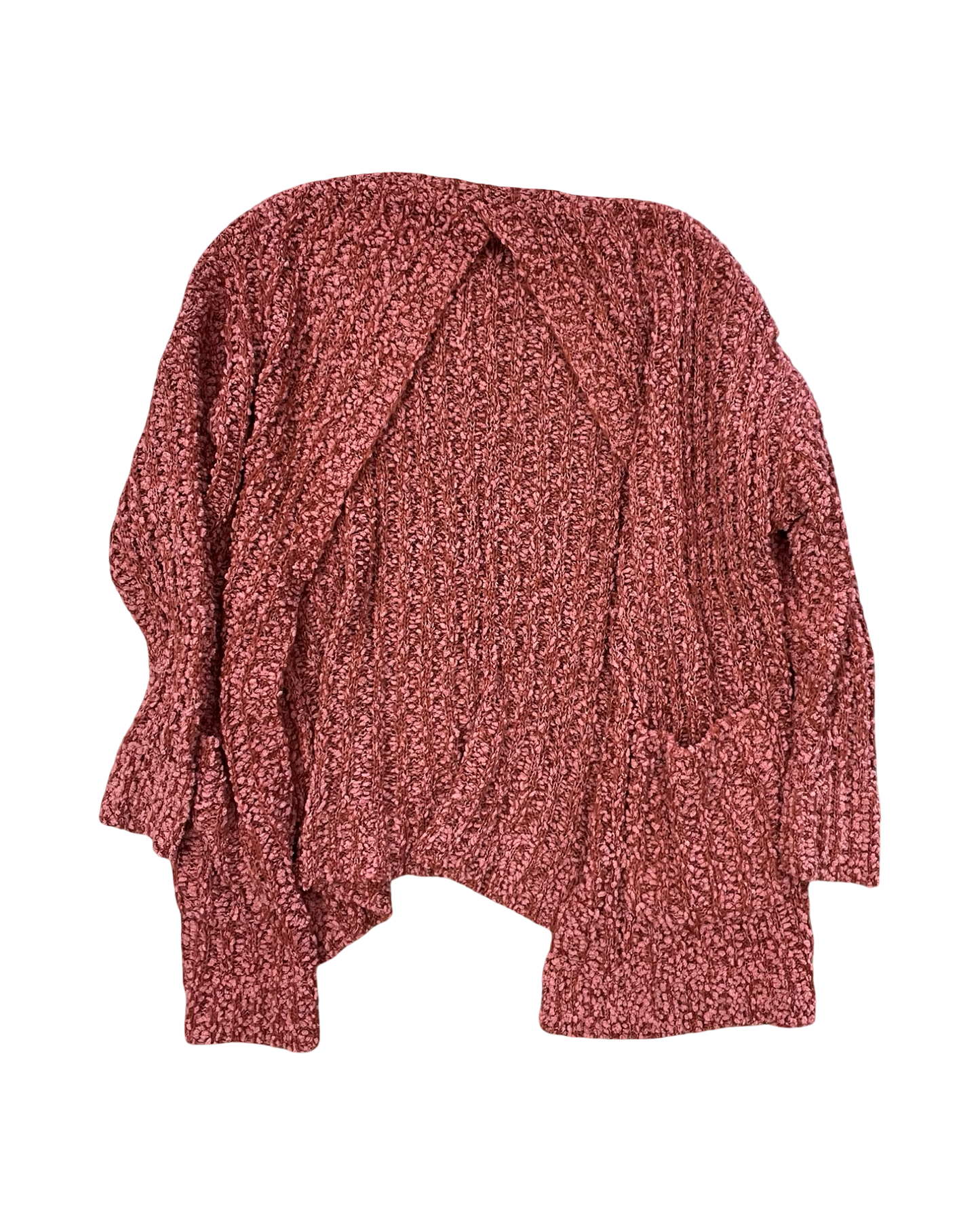 Sweater Cardigan By Clothes Mentor In Orange, Size:M
