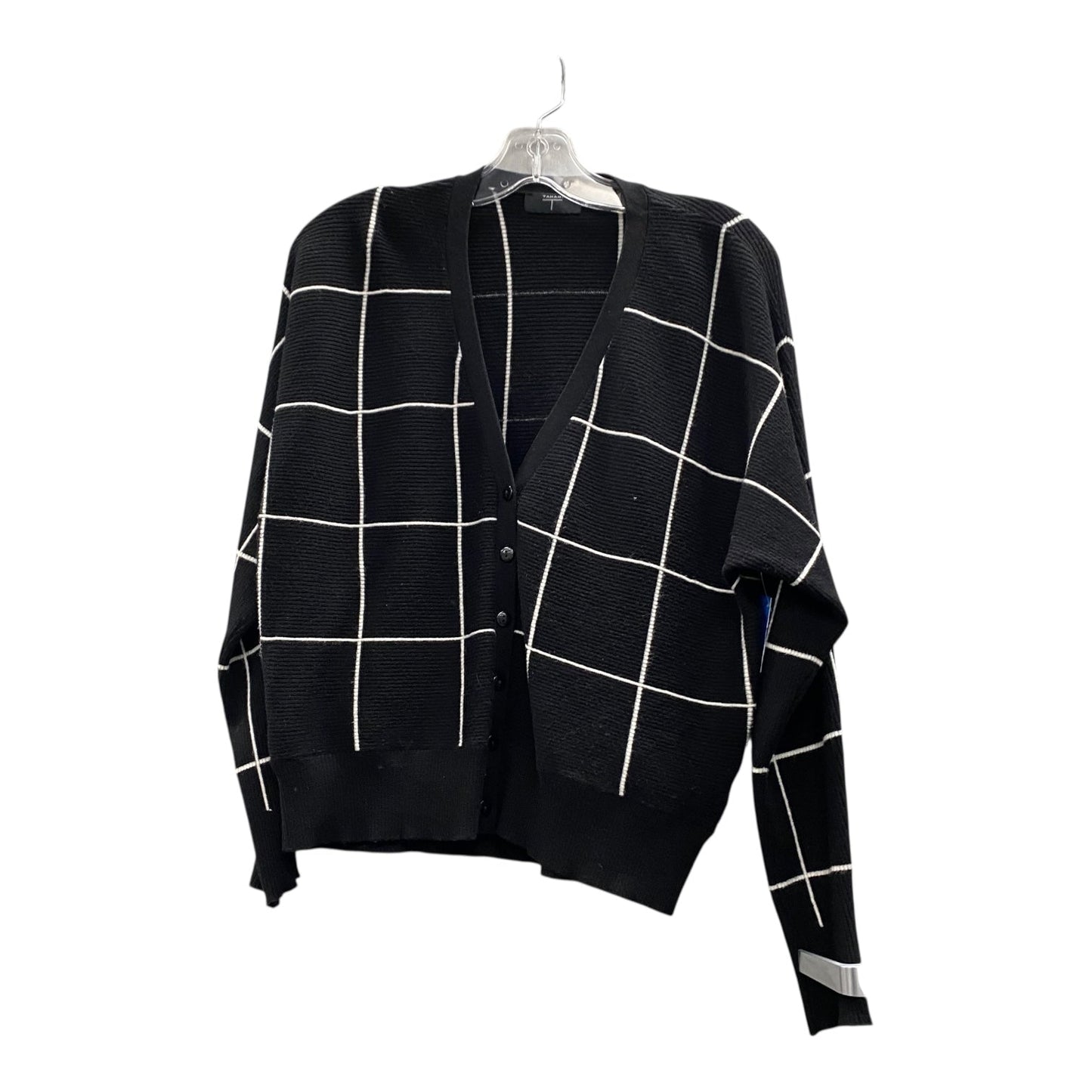 Sweater Cardigan By Tahari In Black, Size:M