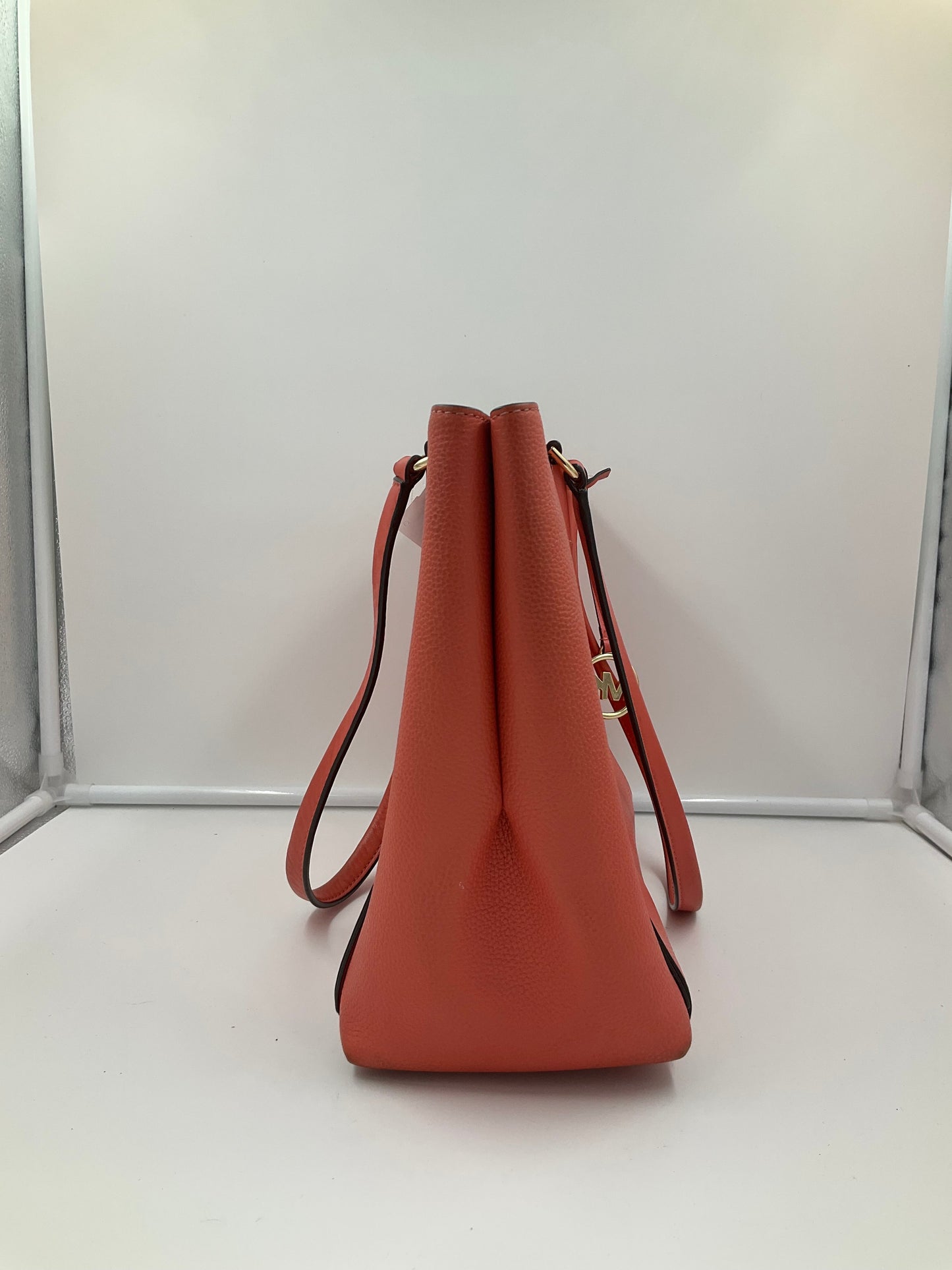 Handbag Designer By Michael Kors In Coral, Size:Large