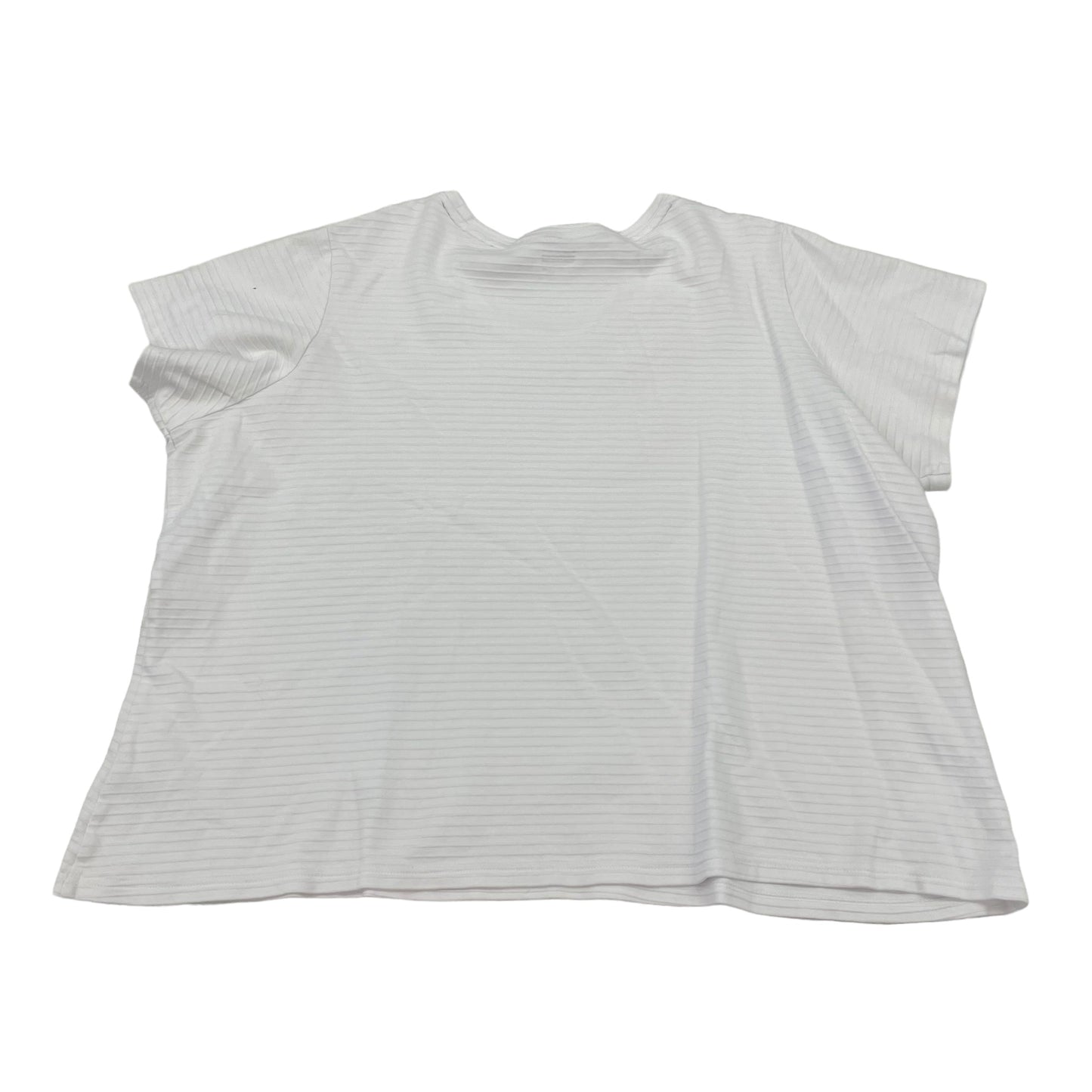 WHITE BASIC EDITIONS TOP SS BASIC, Size 3X