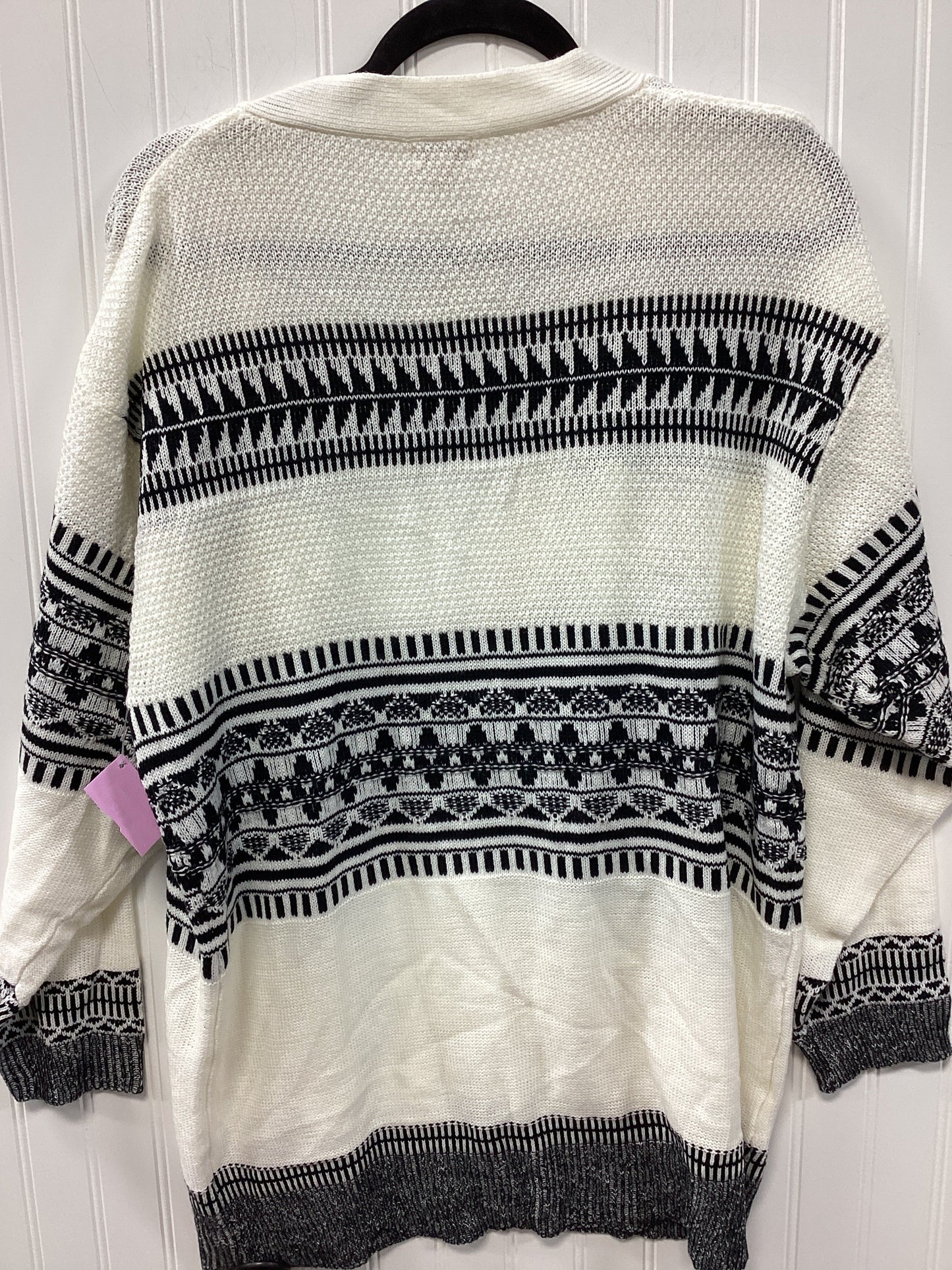 Sweater Cardigan By Lily White In White, Size:S