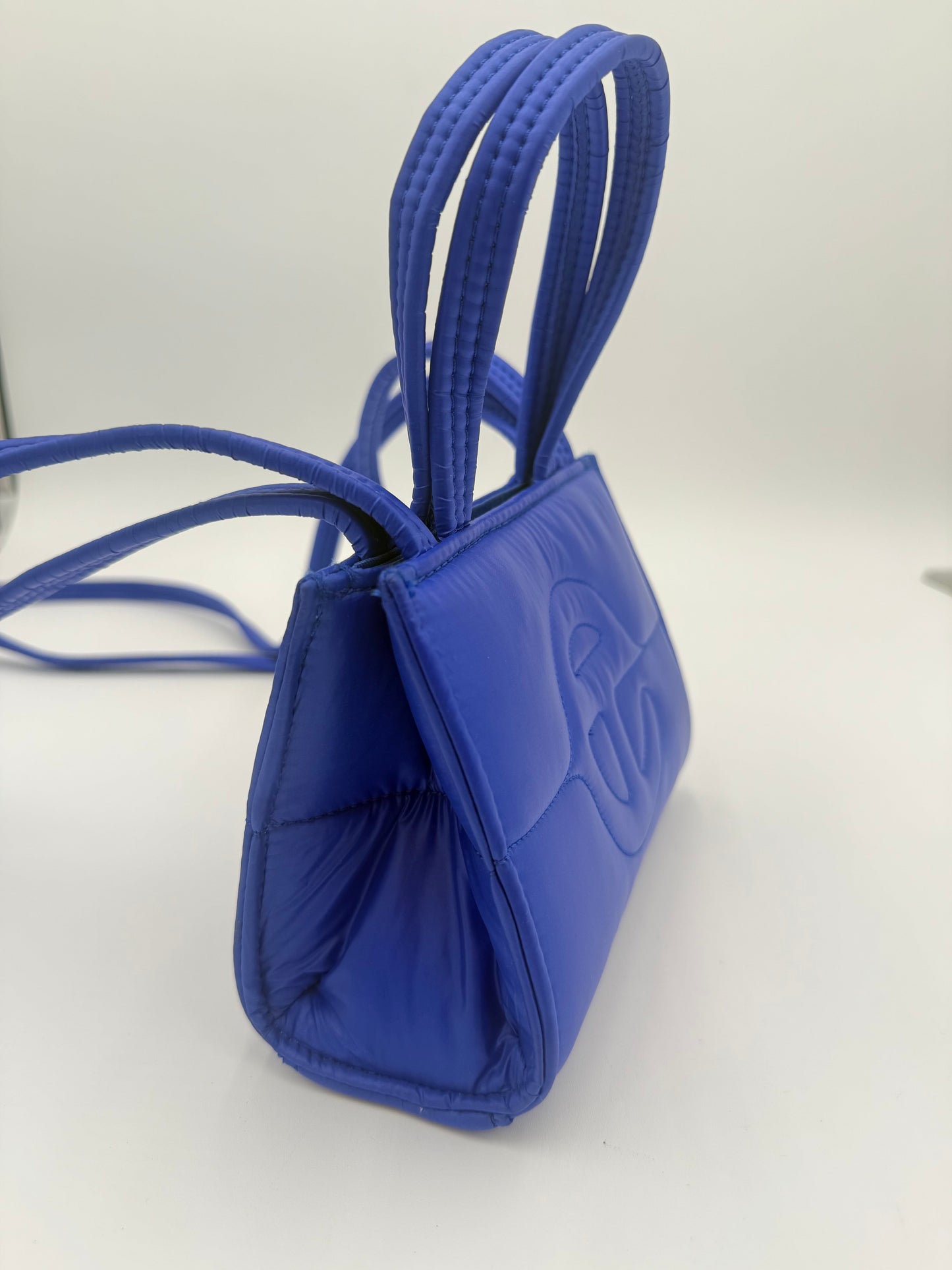 Crossbody Designer By Telfar In Blue, Size:Small