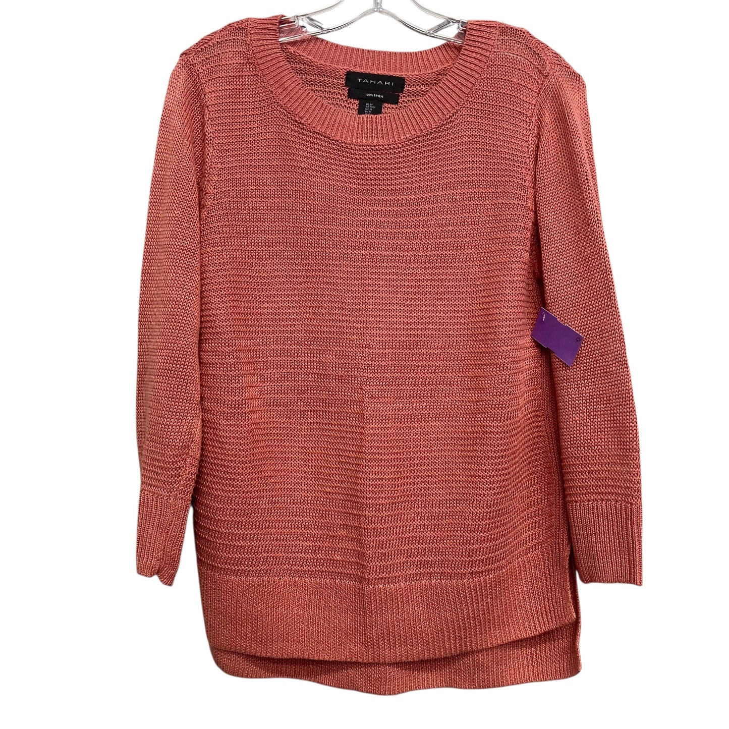 Sweater By Tahari By Arthur Levine In Orange, Size:M