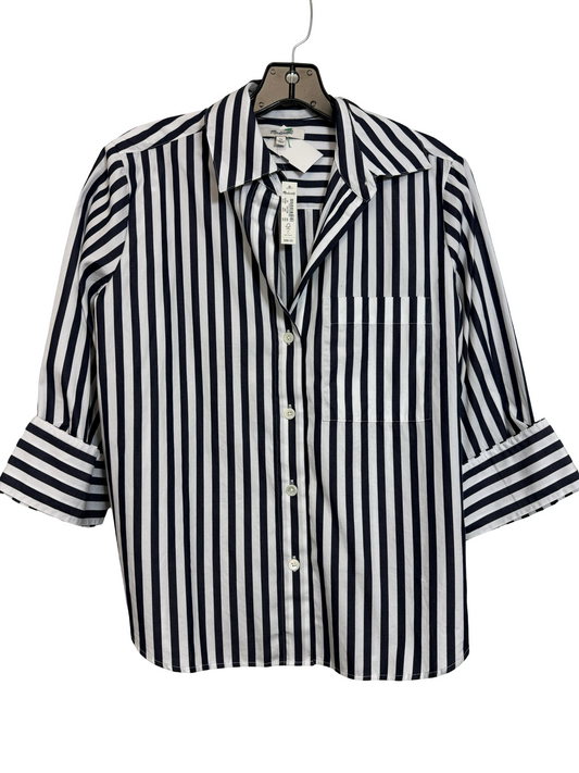 Top Long Sleeve By Madewell In Striped Pattern, Size: Xs