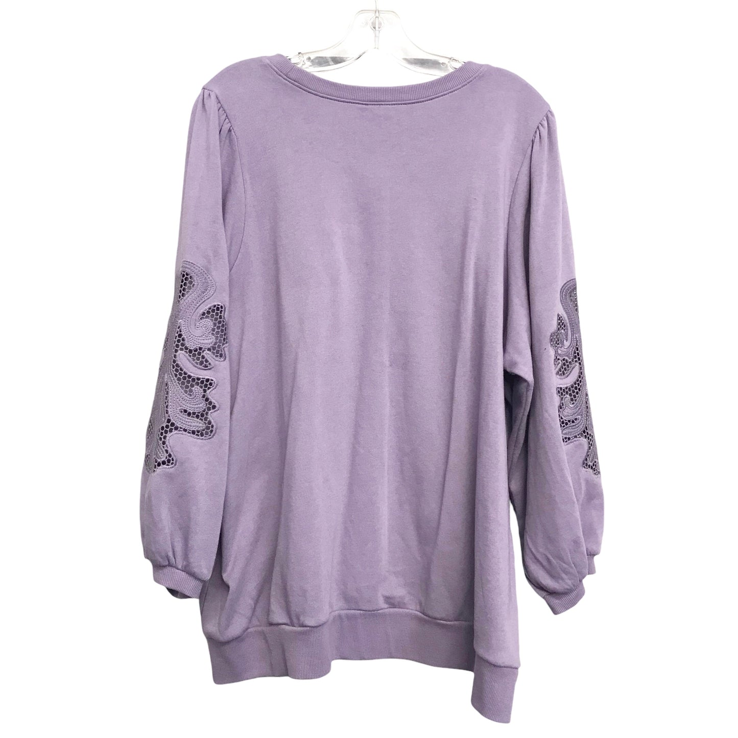 Sweatshirt Crewneck By Torrid In Purple, Size:1X