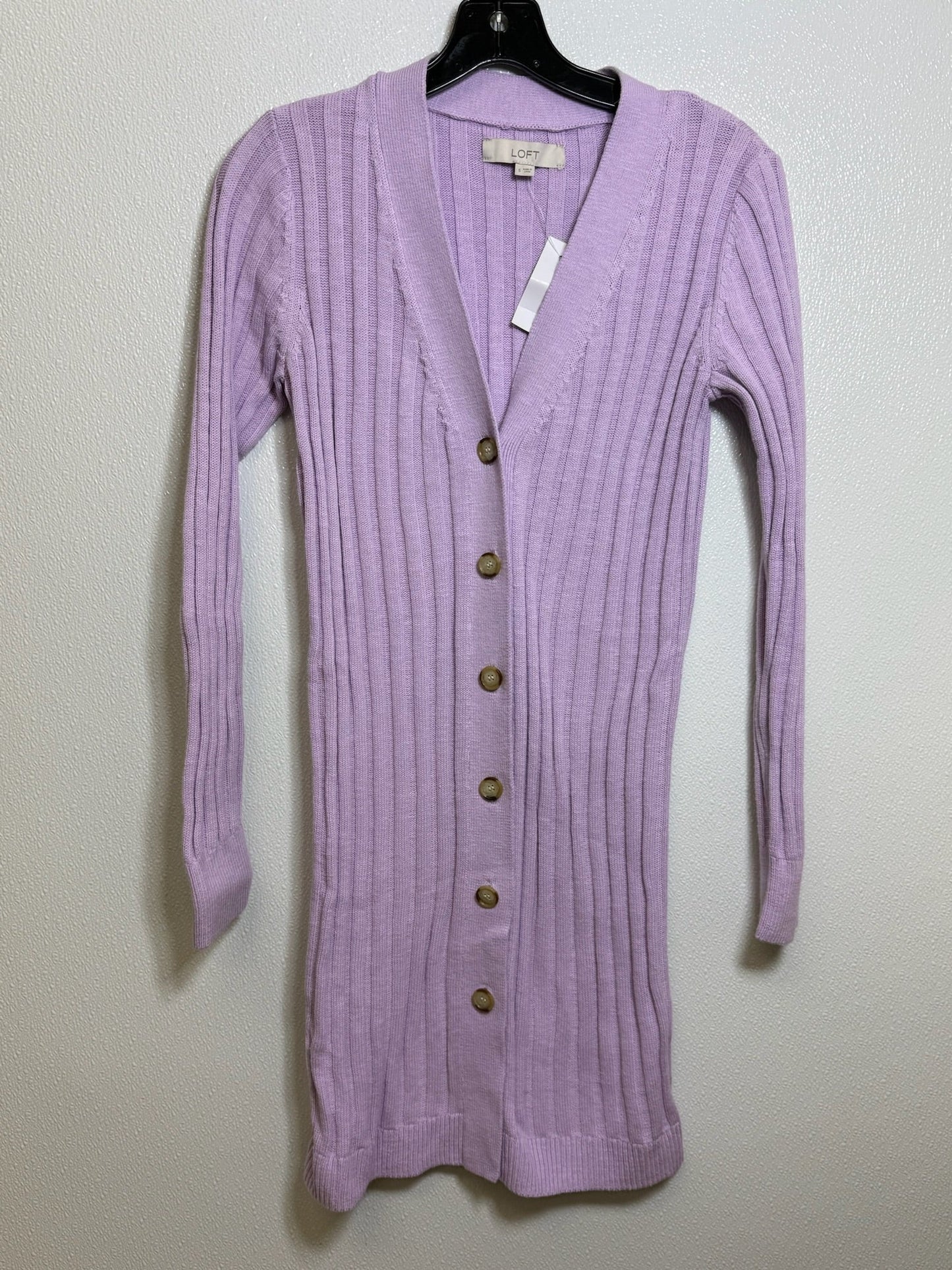 Cardigan By Loft In Purple, Size: S