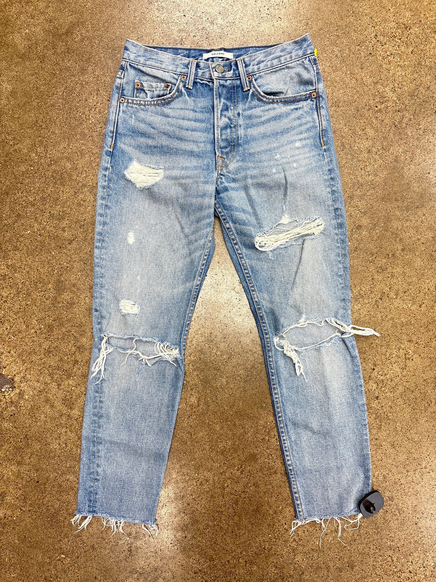 Jeans Straight By Clothes Mentor In Blue Denim, Size:2