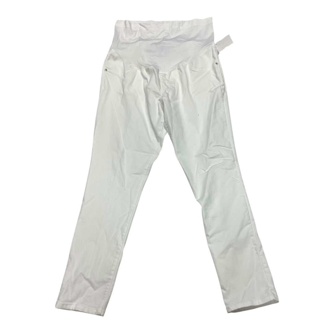 Mat Pant By Liz Lange Maternity In White, Size:L