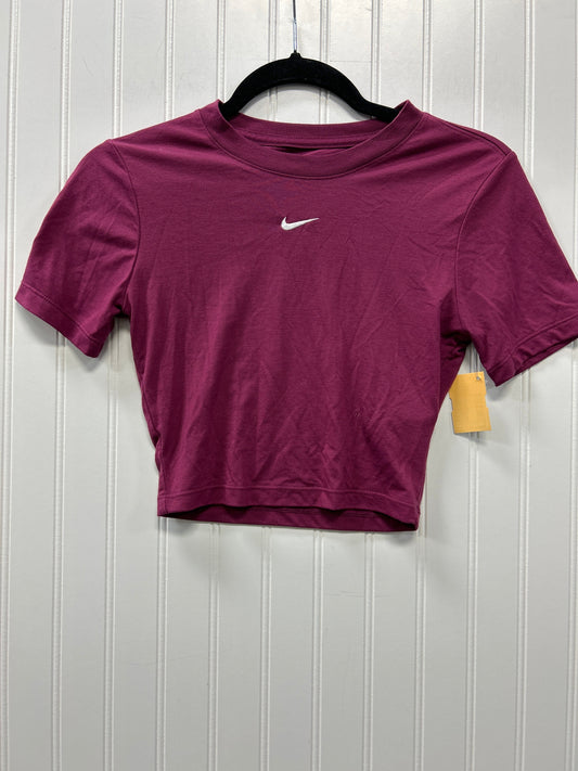 Athletic Top Ss By Nike Apparel In Purple, Size:Xs