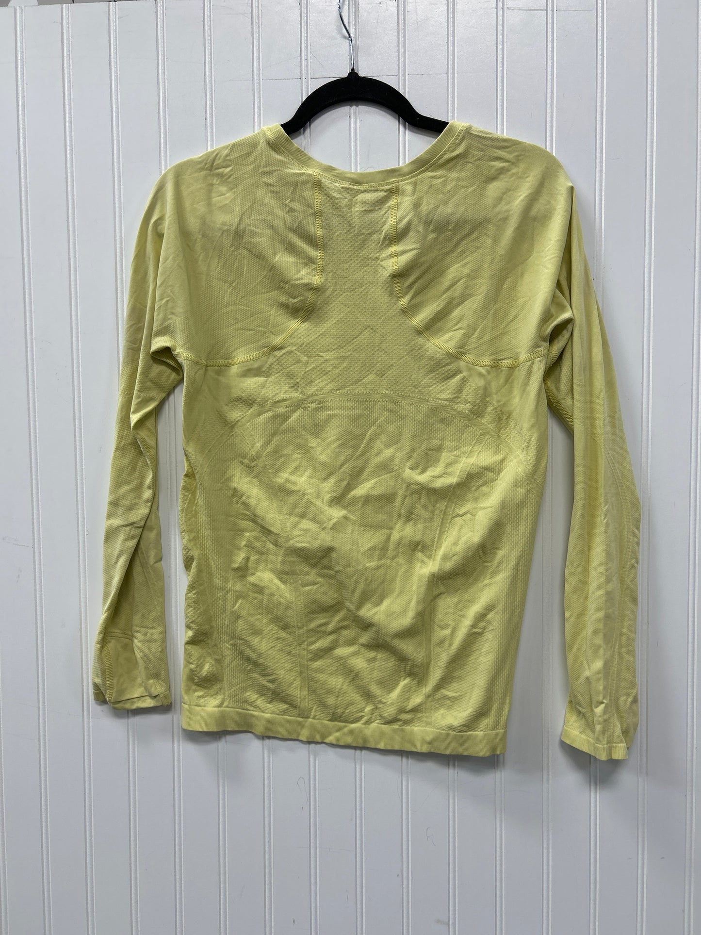 Athletic Top Ls Collar By Athleta In Yellow, Size:L