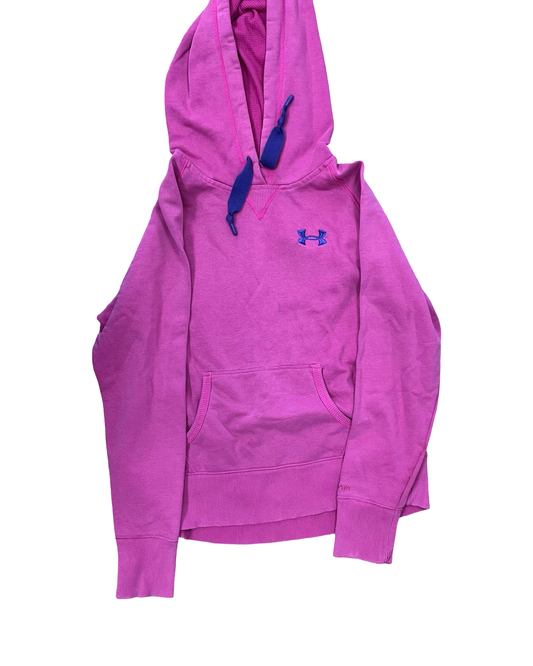 Sweatshirt Hoodie By Under Armour In Pink, Size:M