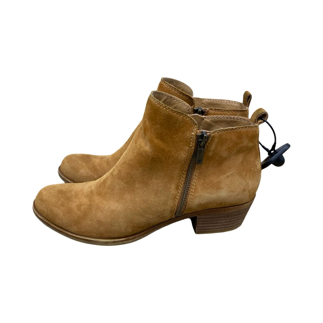 Shoes Heels Wedge By Lucky Brand In Brown, Size:9