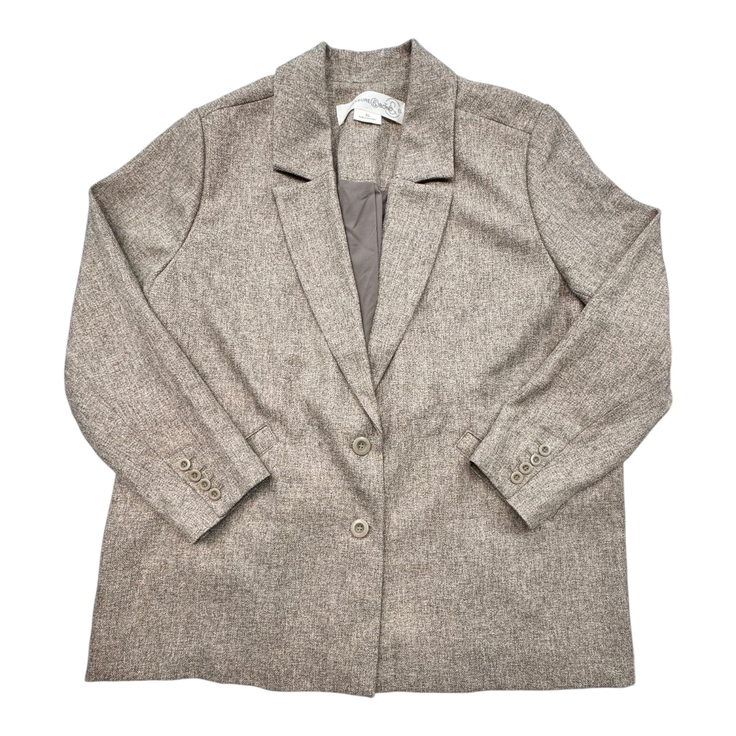 Blazer By Treasure And Bond In Tan, Size:Xl