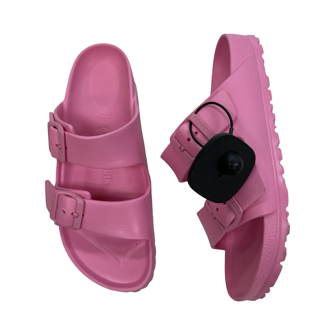 Sandals Designer By Birkenstock In Pink, Size:6
