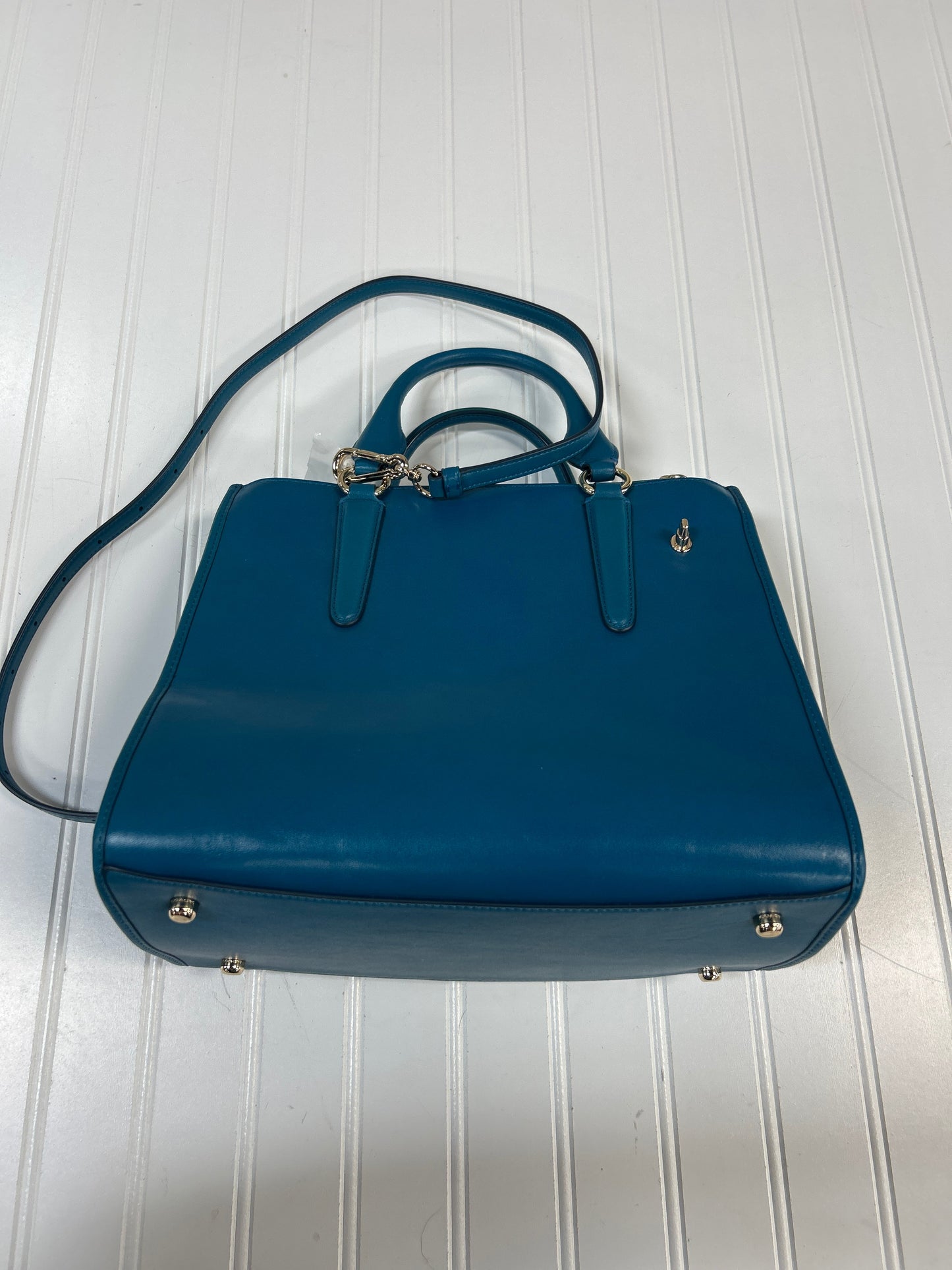 Handbag Designer By Coach In Teal, Size:Large