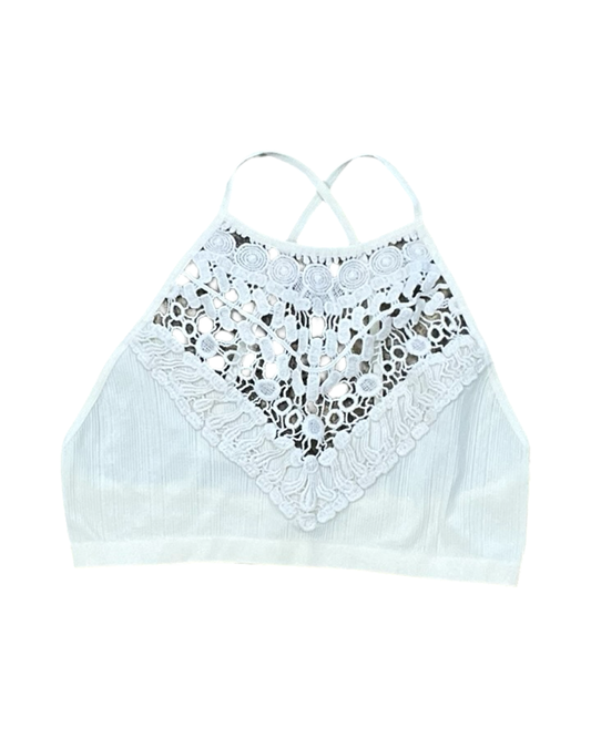 Top Cami By Clothes Mentor In Cream, Size:M