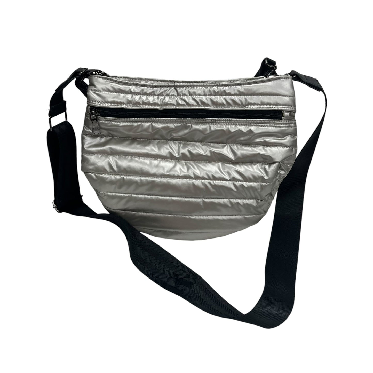 Crossbody By Think Royln In Silver, Size:Large