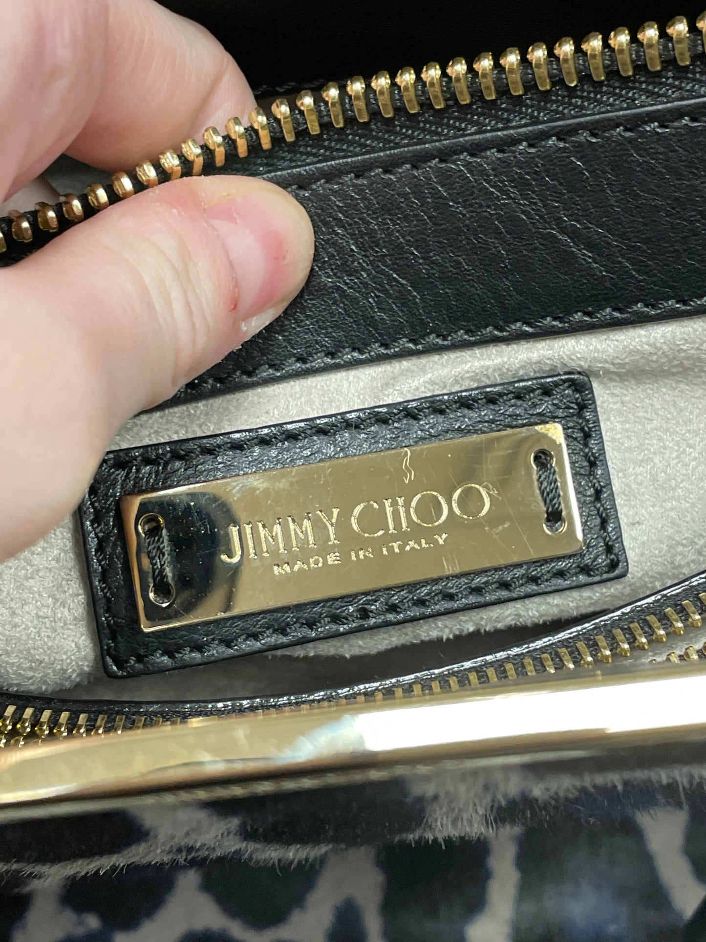 Handbag Luxury Designer By Jimmy Choo, Size: Medium