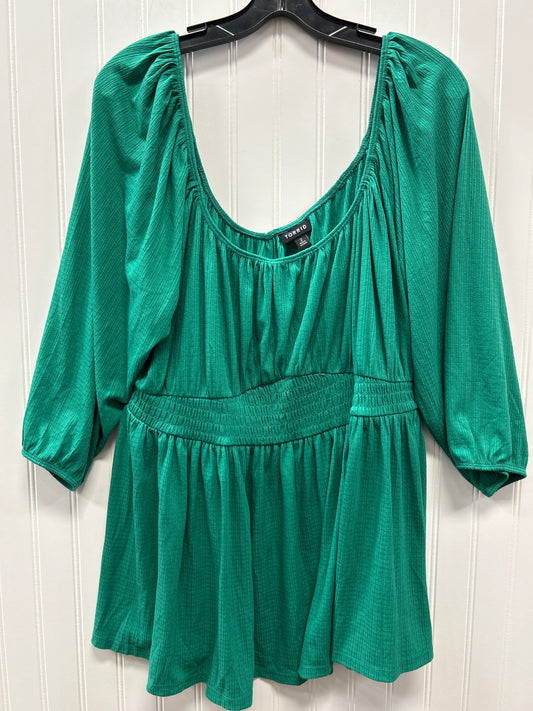 Top Ls By Torrid In Green, Size:2X
