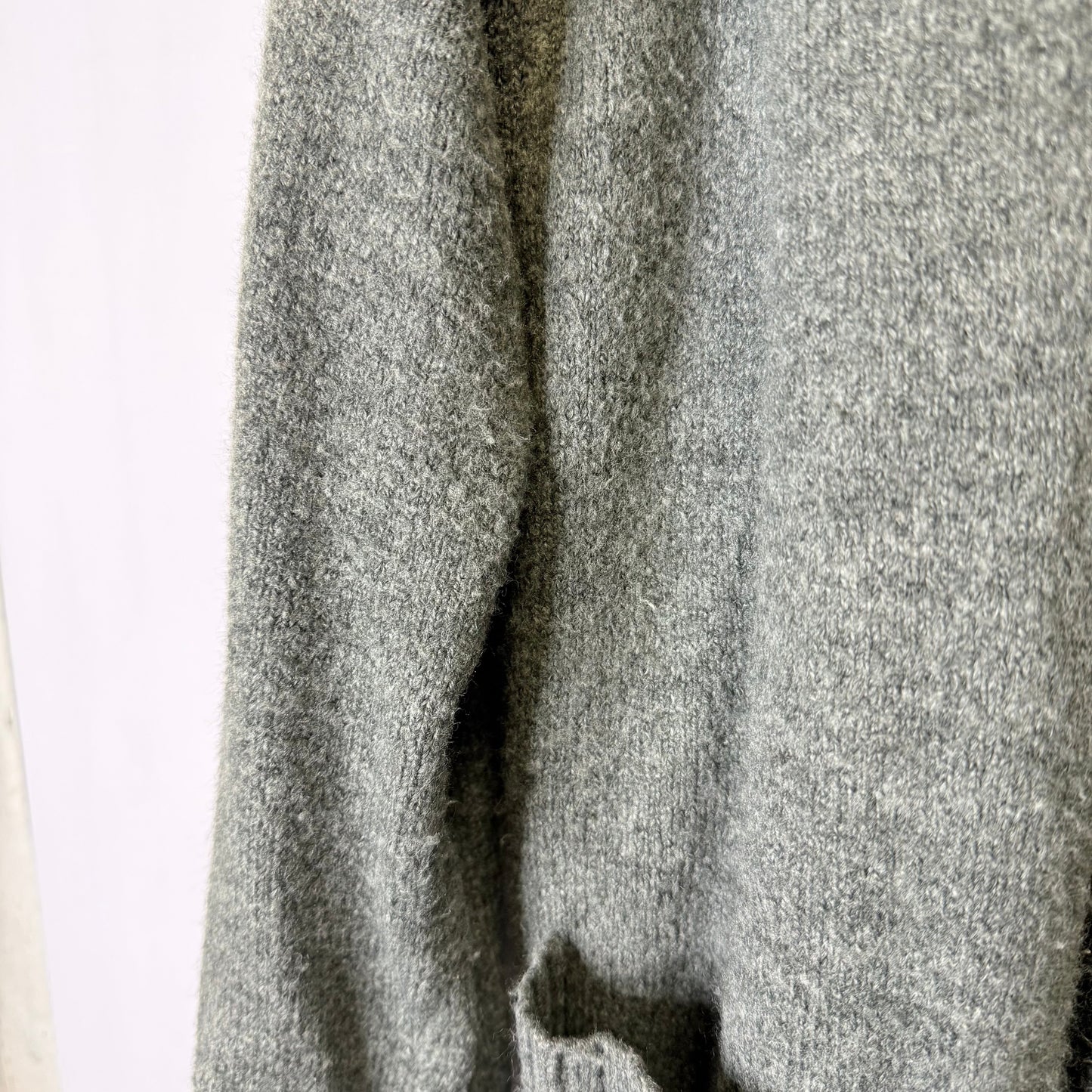 Sweater Cardigan By Loft In Grey, Size: M