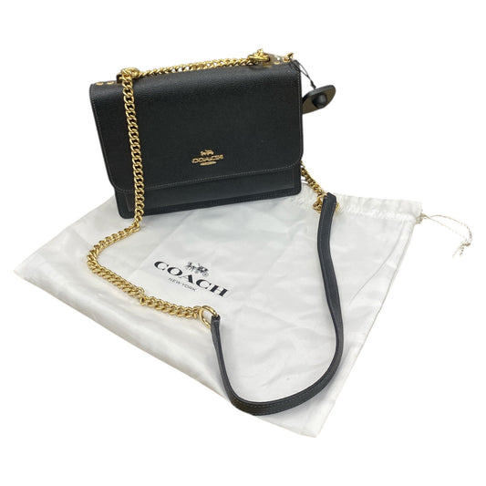 Handbag Designer By Coach In Black, Size:Medium