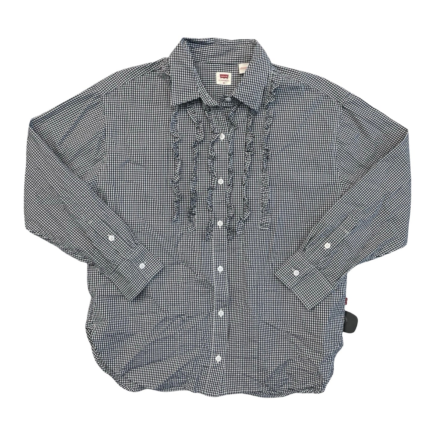 Top Ls By Levis In Checkered Pattern, Size:M
