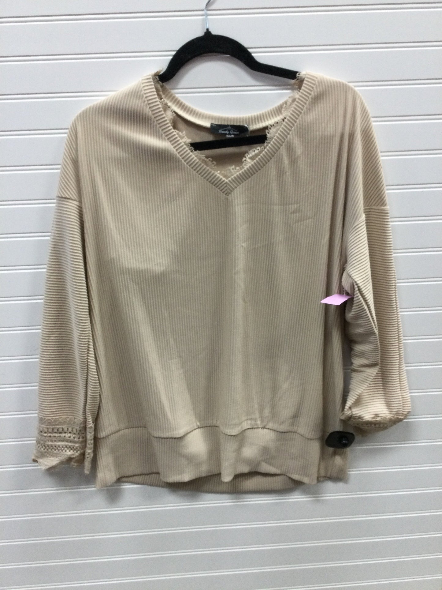 Top Ls By Clothes Mentor In Tan, Size:Xl