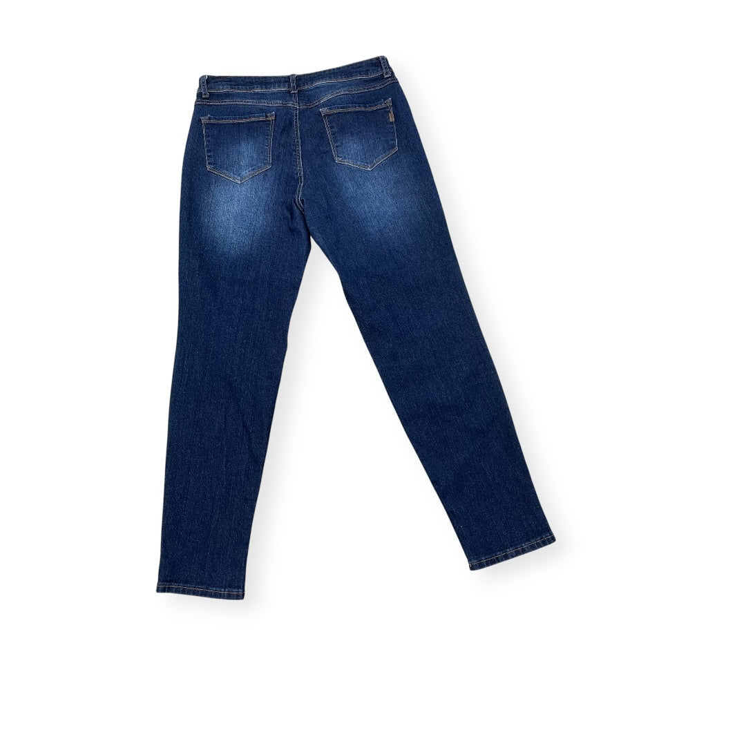 Jeans Skinny By 1822 Denim In Blue Denim, Size:12