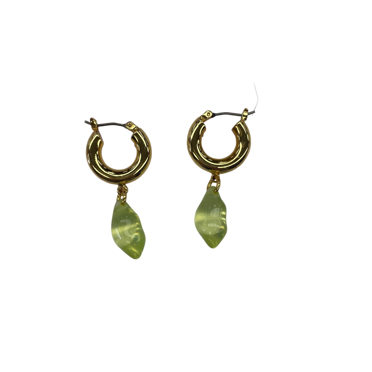 GOLD & GREEN EARRINGS DANGLE/DROP by CLOTHES MENTOR