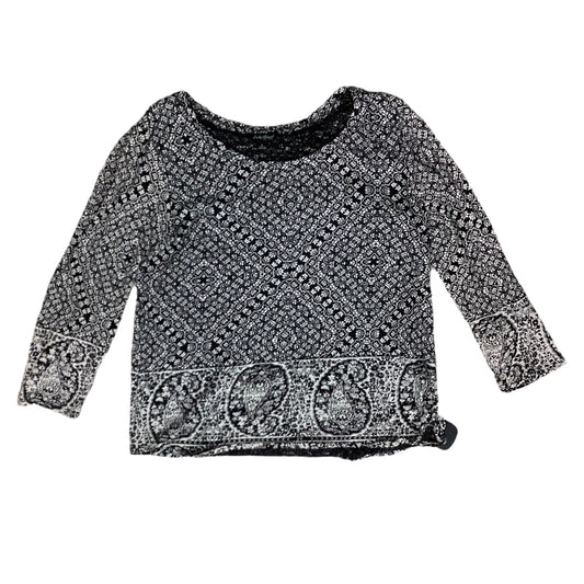 Top Ls By Lucky Brand In Black & Tan, Size:L