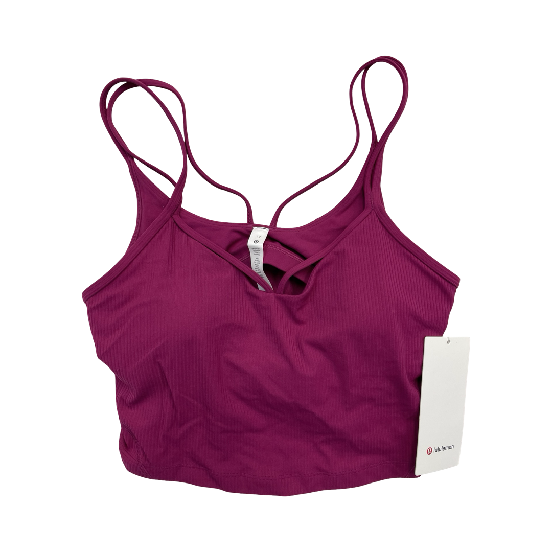 Athletic Tank Top By Lululemon In Purple, Size:10