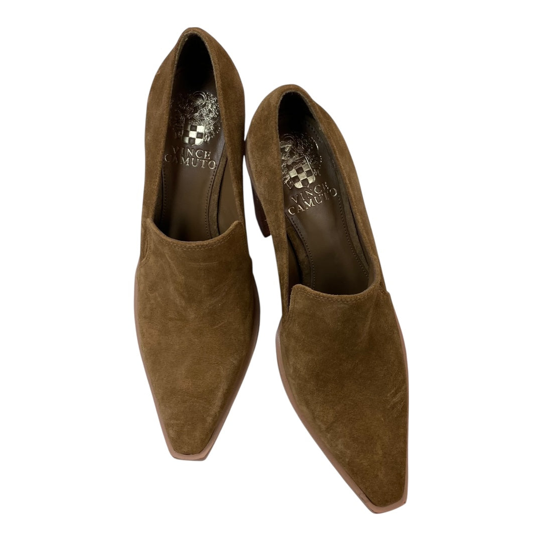 SHOES HEELS BLOCK by VINCE CAMUTO In BROWN, Size: 6.5