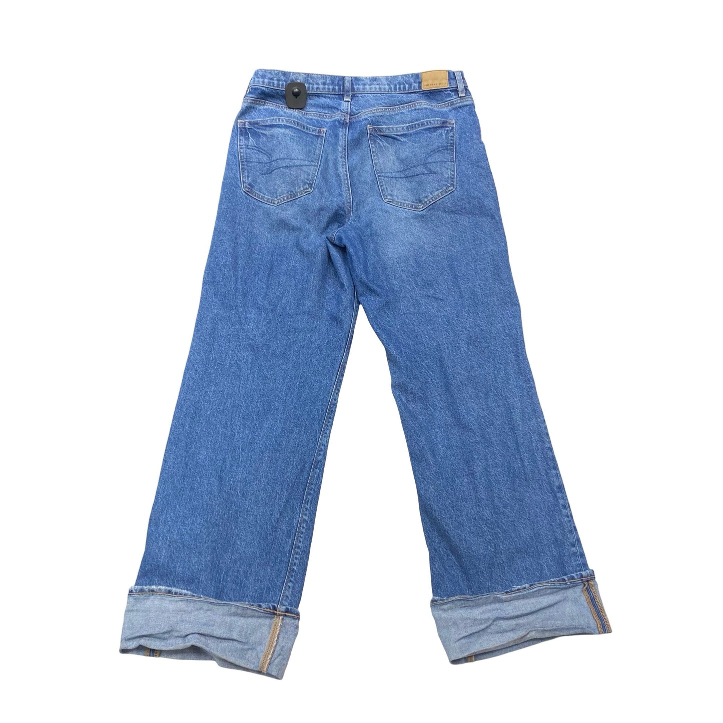 Jeans Wide Leg By American Eagle In Blue Denim, Size:12