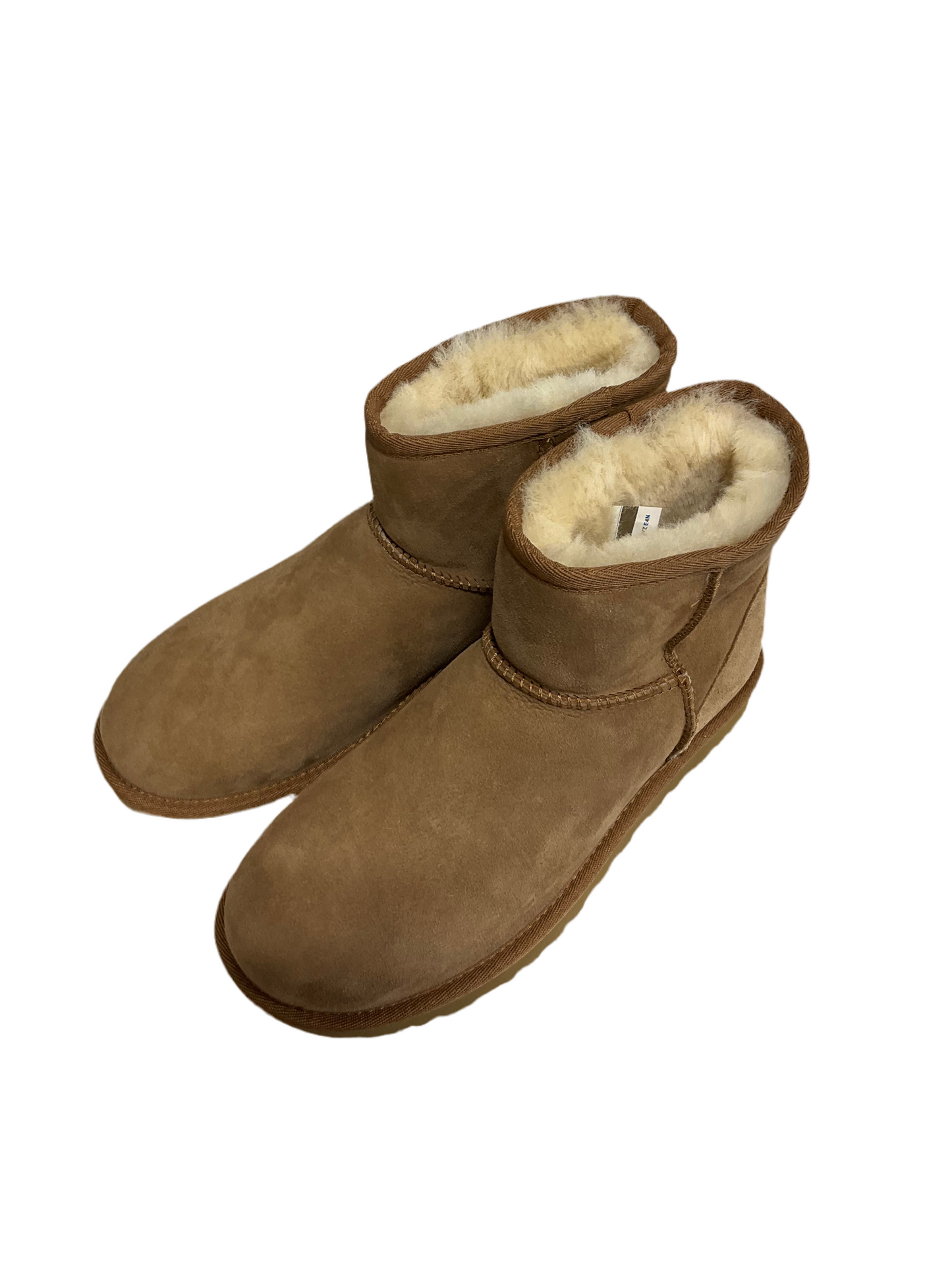 Brown Boots Ankle Flats Ugg, Size 7