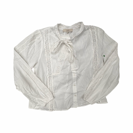 Top Ls By Loft In White, Size:S