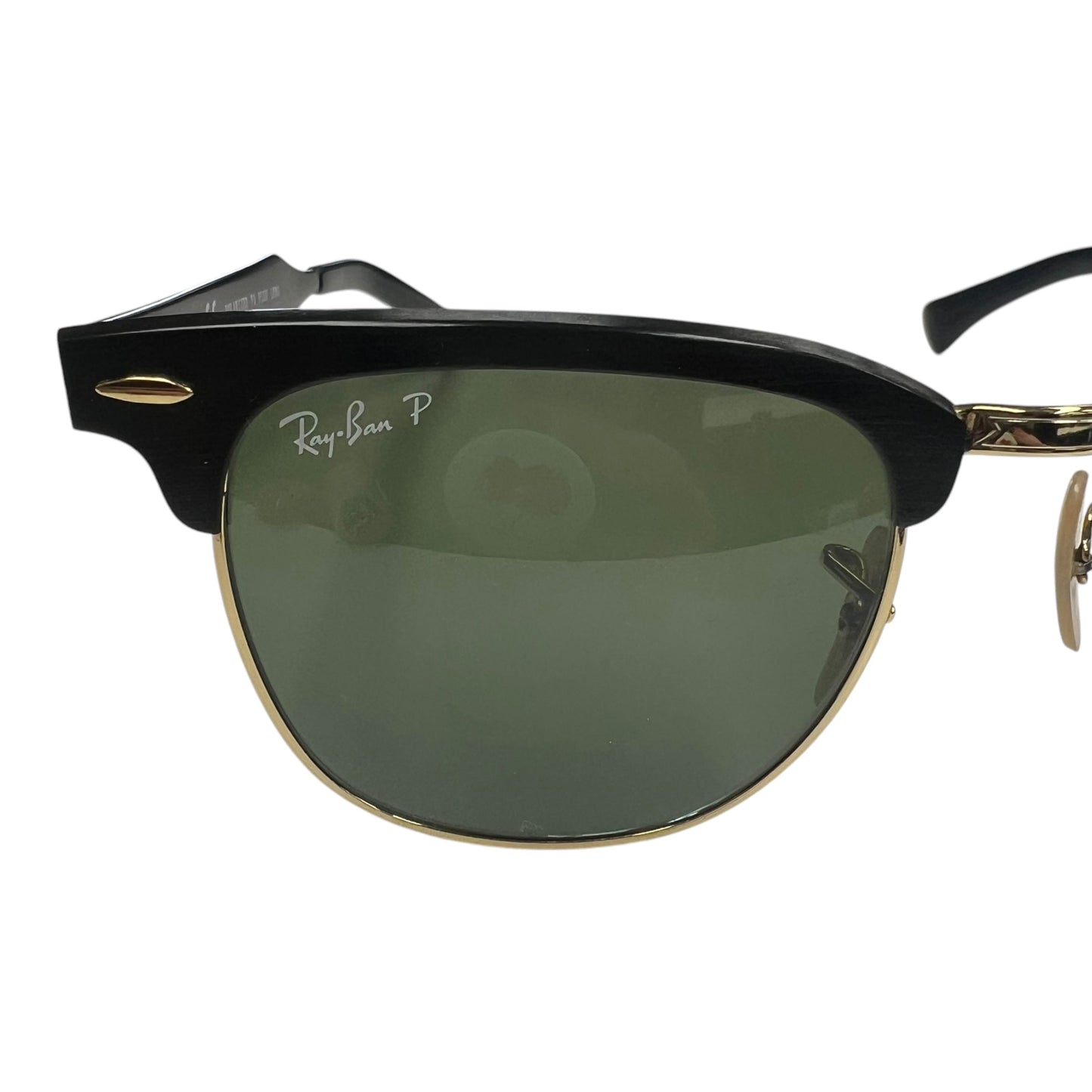 Sunglasses Designer By Ray Ban In Black & Gold