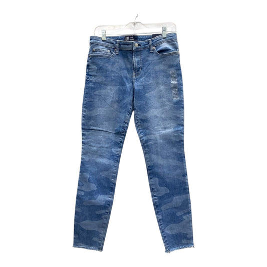 Jeans Skinny By Gap In Blue Denim, Size:10