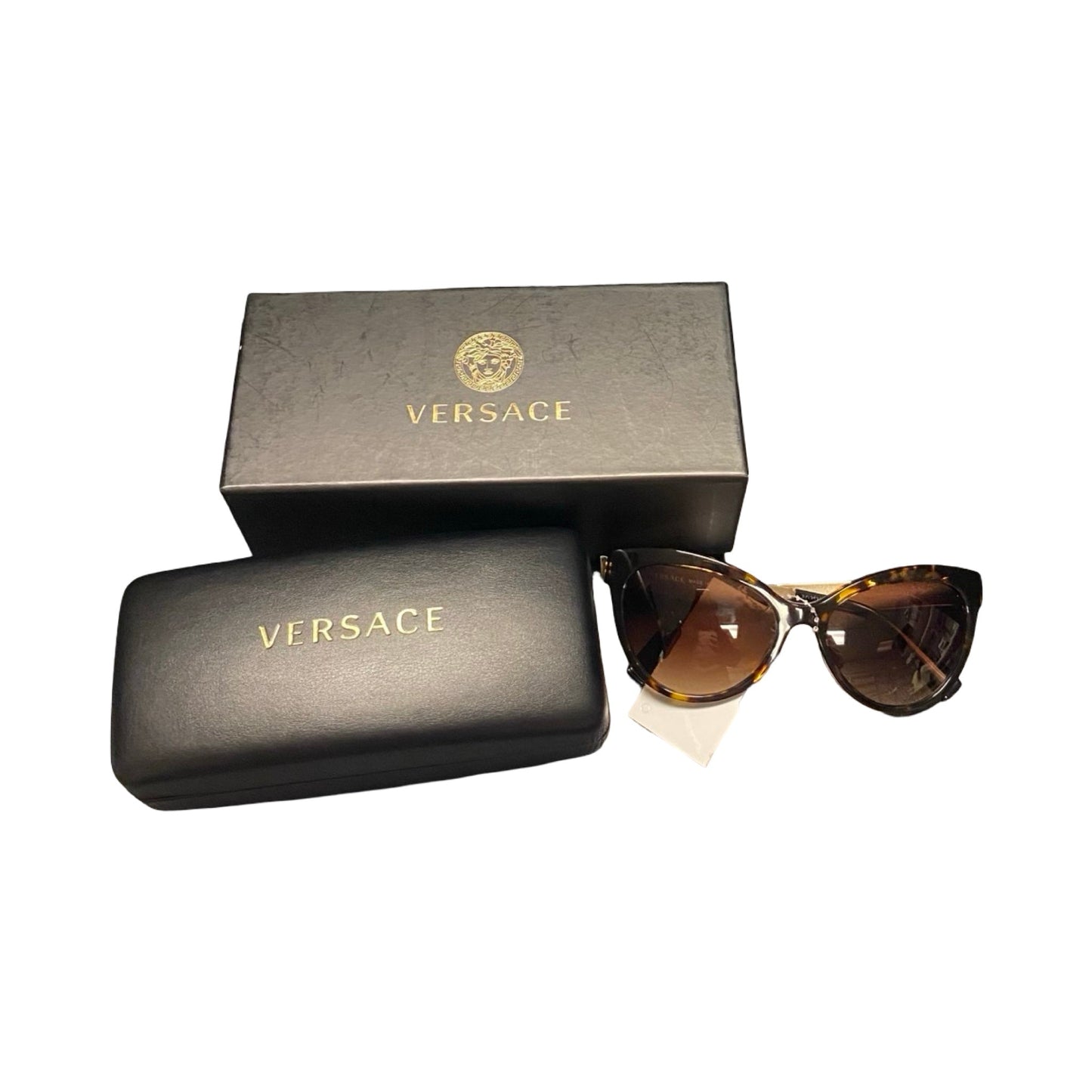 Sunglasses Luxury Designer By Versace In Multi, Size:
