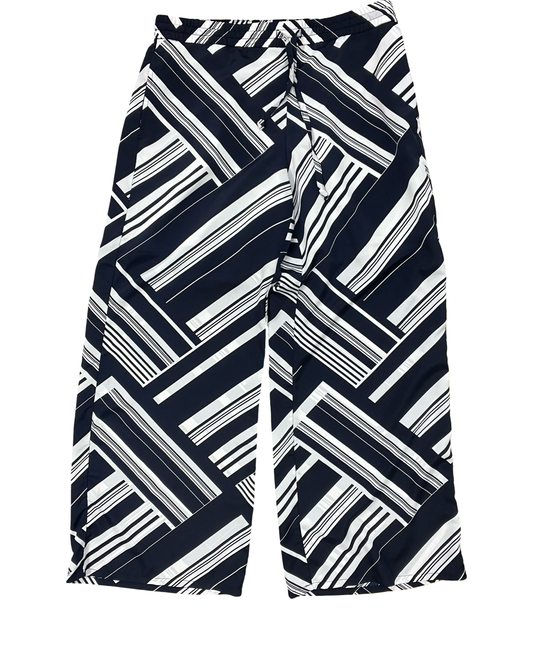 Pants Dress By Liz Claiborne In Blue & White, Size:Lp