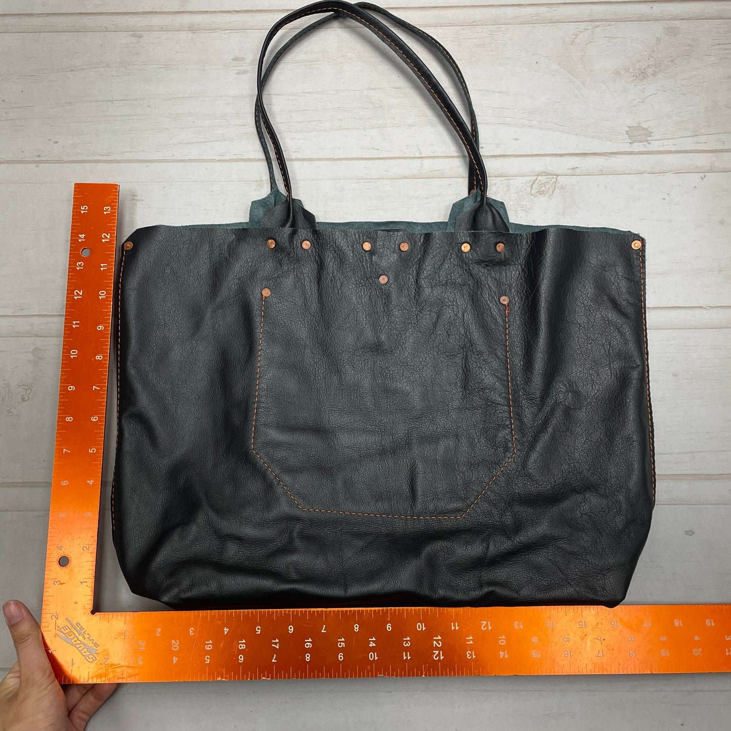 Tote Leather By Arden + James, Size: Large