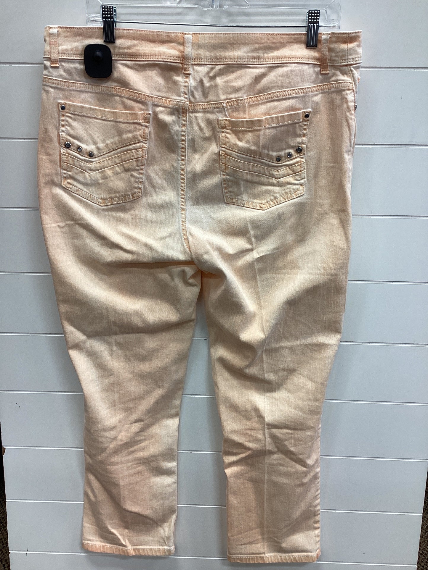 Jeans Straight By Chicos In Peach, Size:2