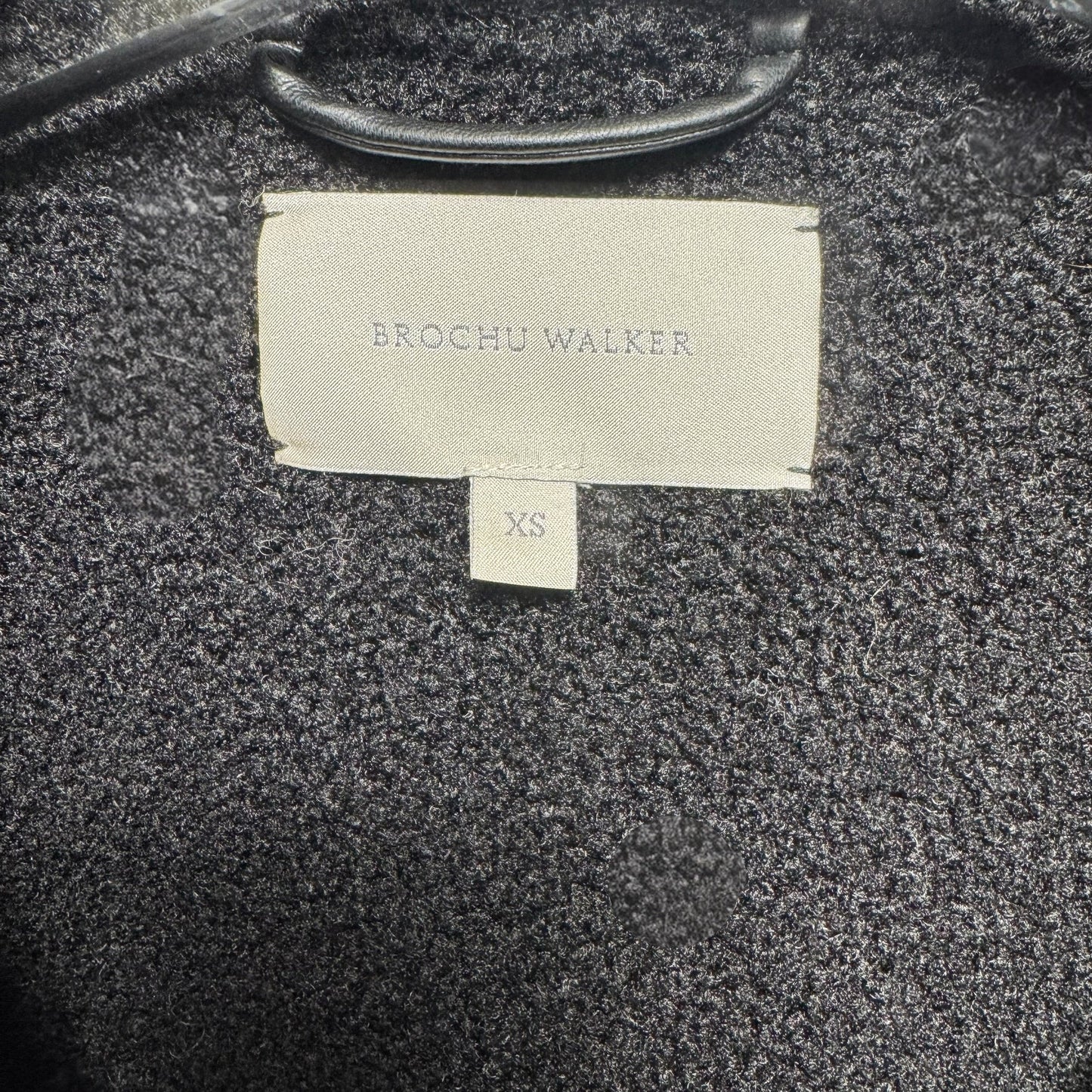Loredo Vegan Leather & Shearling Vest By Brochu Walker In Black, Size: XS