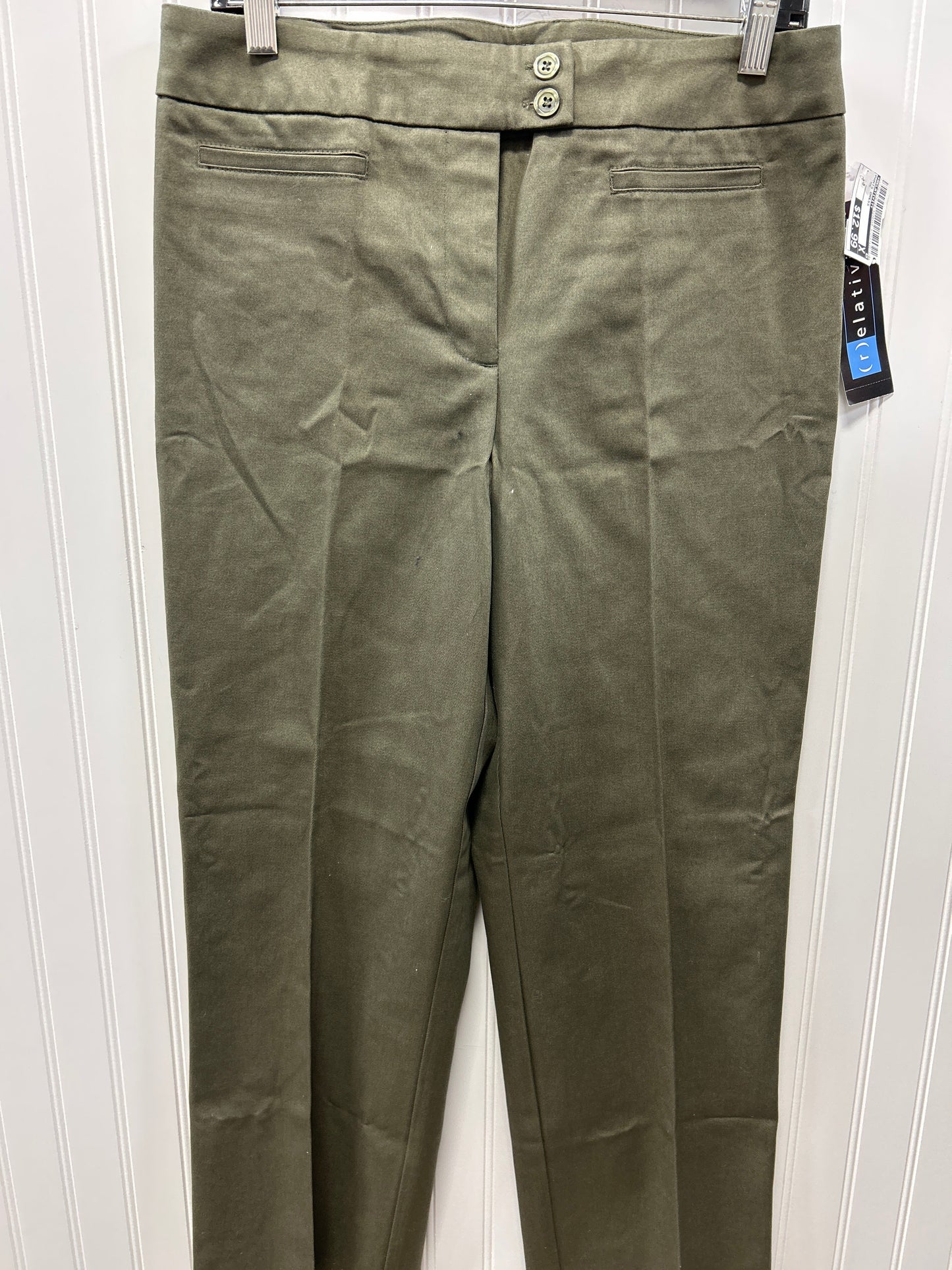 Pants Dress By Relativity In Green, Size:10