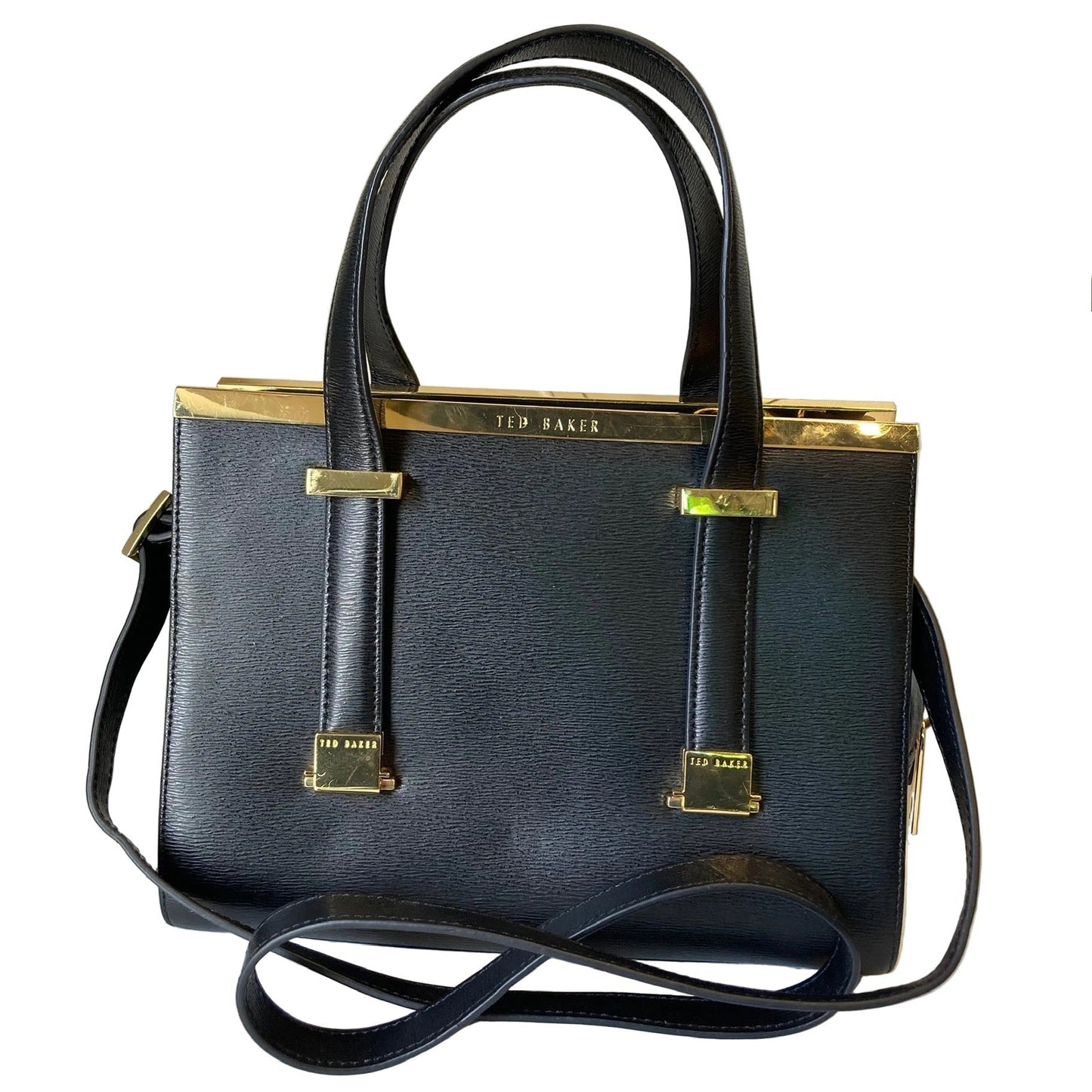 Handbag By Ted Baker In Black, Size:Medium