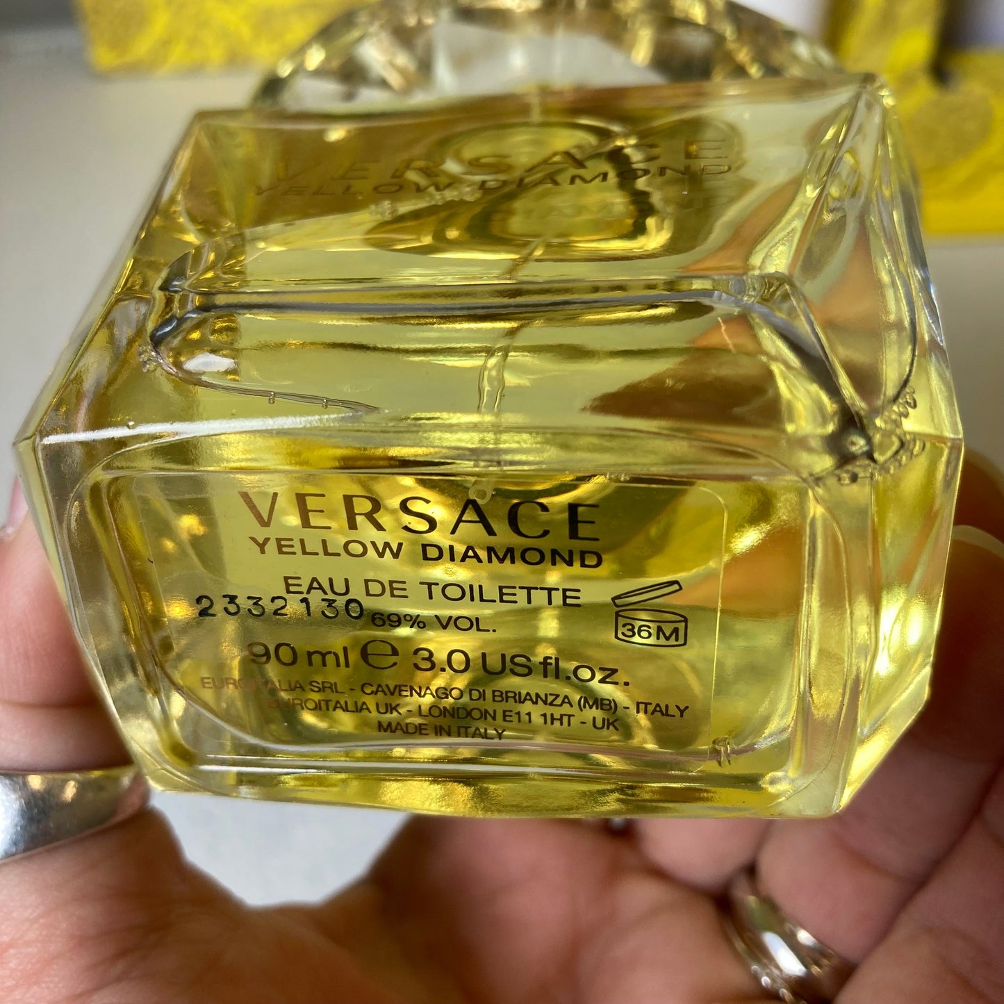 Fragrance Luxury Designer By Versace In Yellow