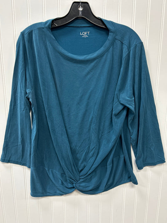 Top Ls By Loft In Teal, Size:L
