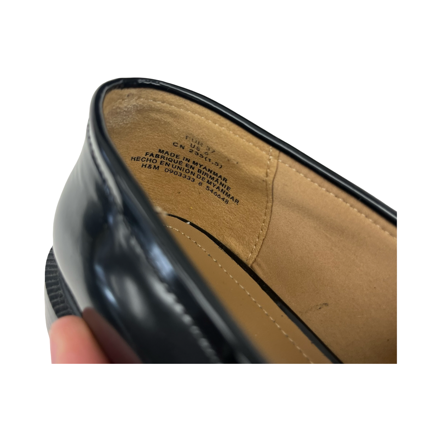 Shoes Flats By H&M In Black, Size:6