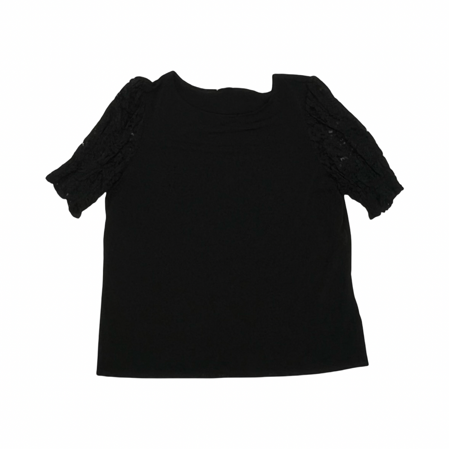 Blouse Ss By Adrianna Papell In Black, Size:L