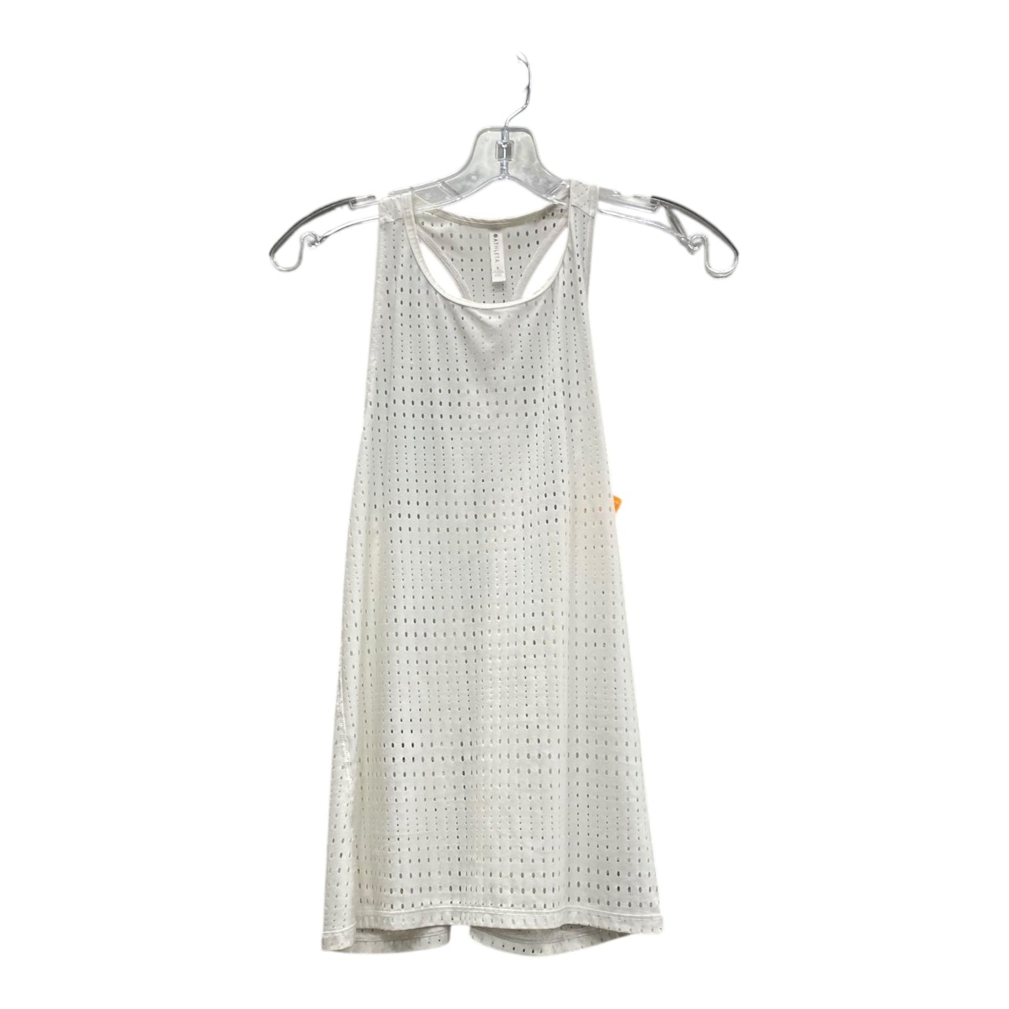 Athletic Tank Top By Athleta In White, Size:S