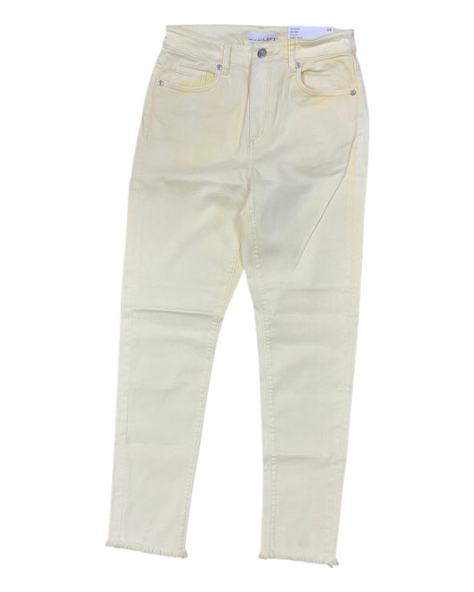 Jeans Skinny By Loft In Yellow Denim, Size:2
